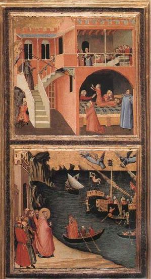 Ambrogio Lorenzetti Scenes of the Life of St Nicholas oil painting image